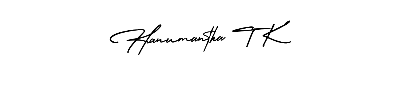 How to Draw Hanumantha T K signature style? AmerikaSignatureDemo-Regular is a latest design signature styles for name Hanumantha T K. Hanumantha T K signature style 3 images and pictures png