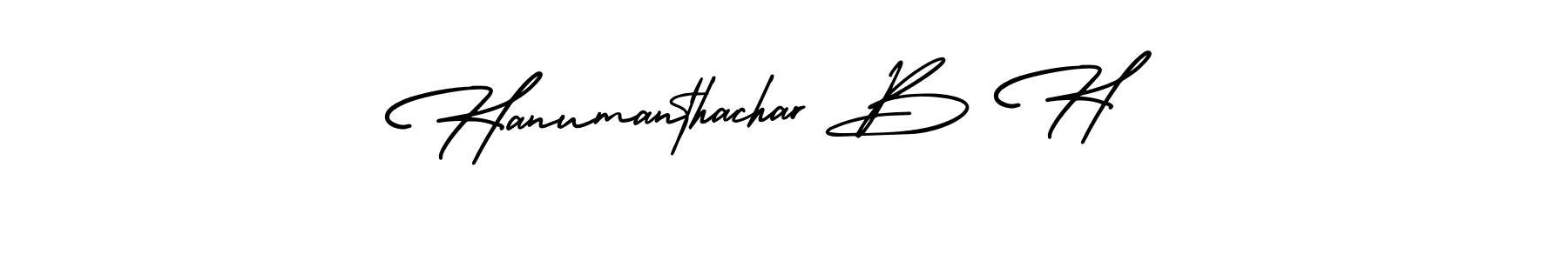 Design your own signature with our free online signature maker. With this signature software, you can create a handwritten (AmerikaSignatureDemo-Regular) signature for name Hanumanthachar B H. Hanumanthachar B H signature style 3 images and pictures png
