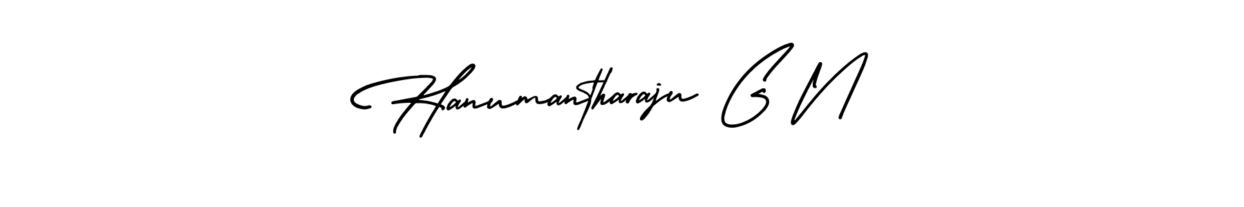 Make a beautiful signature design for name Hanumantharaju G N. With this signature (AmerikaSignatureDemo-Regular) style, you can create a handwritten signature for free. Hanumantharaju G N signature style 3 images and pictures png