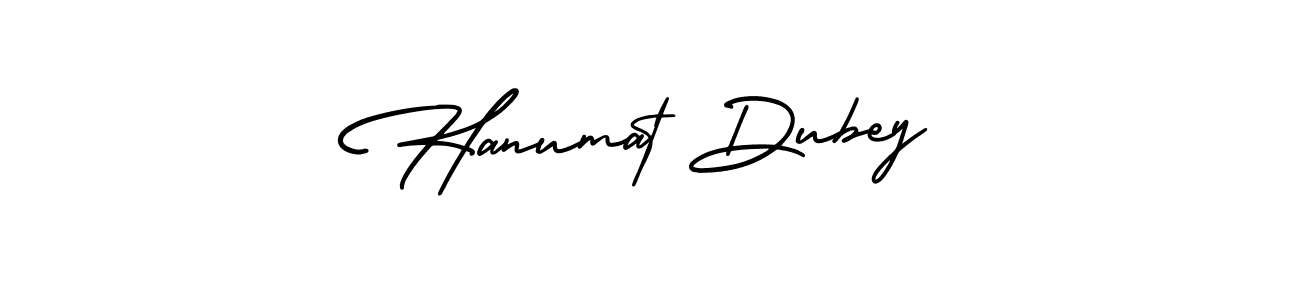 The best way (AmerikaSignatureDemo-Regular) to make a short signature is to pick only two or three words in your name. The name Hanumat Dubey include a total of six letters. For converting this name. Hanumat Dubey signature style 3 images and pictures png