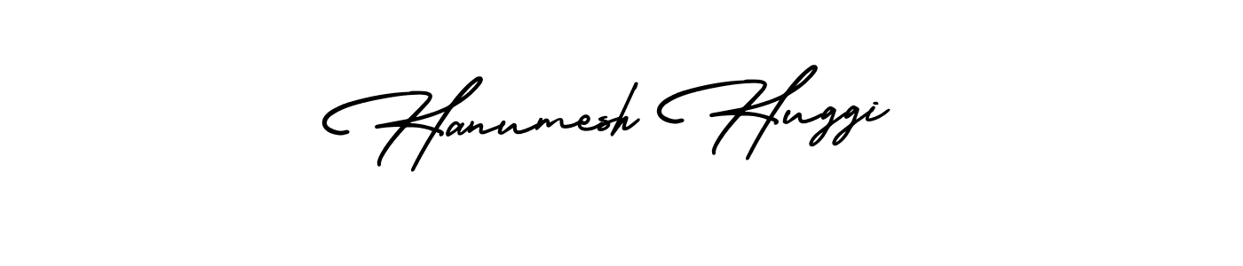 How to Draw Hanumesh Huggi signature style? AmerikaSignatureDemo-Regular is a latest design signature styles for name Hanumesh Huggi. Hanumesh Huggi signature style 3 images and pictures png