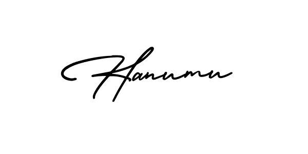 The best way (AmerikaSignatureDemo-Regular) to make a short signature is to pick only two or three words in your name. The name Hanumu include a total of six letters. For converting this name. Hanumu signature style 3 images and pictures png