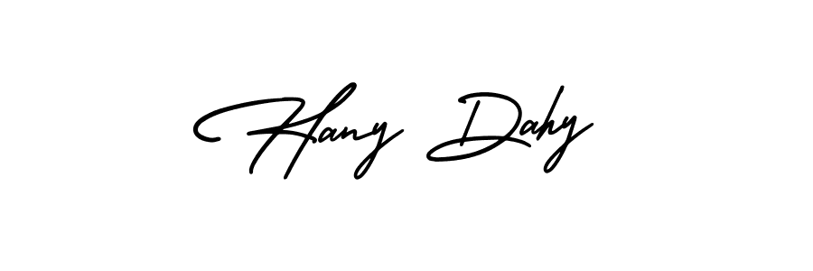 Best and Professional Signature Style for Hany Dahy. AmerikaSignatureDemo-Regular Best Signature Style Collection. Hany Dahy signature style 3 images and pictures png