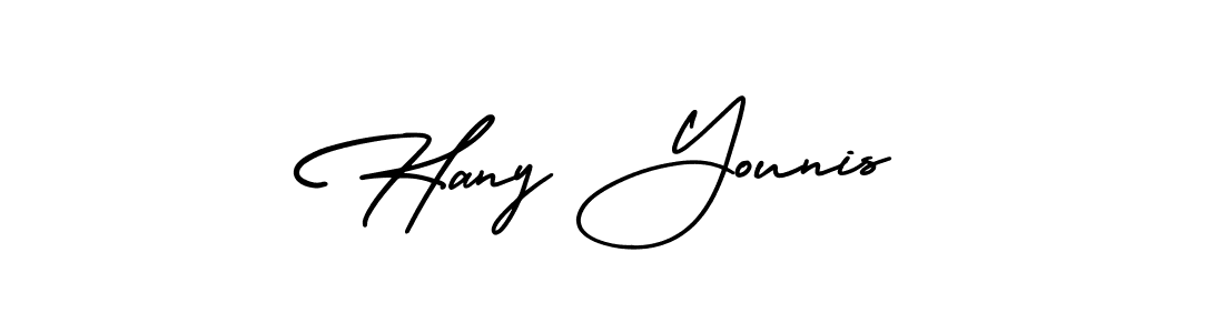 How to make Hany Younis signature? AmerikaSignatureDemo-Regular is a professional autograph style. Create handwritten signature for Hany Younis name. Hany Younis signature style 3 images and pictures png