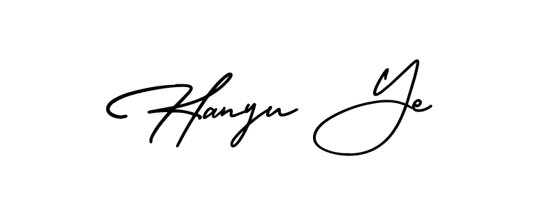 Hanyu Ye stylish signature style. Best Handwritten Sign (AmerikaSignatureDemo-Regular) for my name. Handwritten Signature Collection Ideas for my name Hanyu Ye. Hanyu Ye signature style 3 images and pictures png