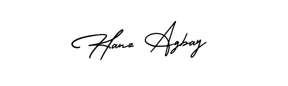 Best and Professional Signature Style for Hanz Agbay. AmerikaSignatureDemo-Regular Best Signature Style Collection. Hanz Agbay signature style 3 images and pictures png