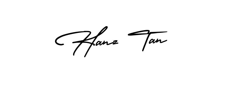 How to Draw Hanz Tan signature style? AmerikaSignatureDemo-Regular is a latest design signature styles for name Hanz Tan. Hanz Tan signature style 3 images and pictures png