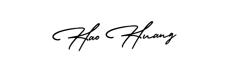 It looks lik you need a new signature style for name Hao Huang. Design unique handwritten (AmerikaSignatureDemo-Regular) signature with our free signature maker in just a few clicks. Hao Huang signature style 3 images and pictures png