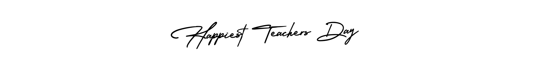 Check out images of Autograph of Happiest Teachers Day name. Actor Happiest Teachers Day Signature Style. AmerikaSignatureDemo-Regular is a professional sign style online. Happiest Teachers Day signature style 3 images and pictures png