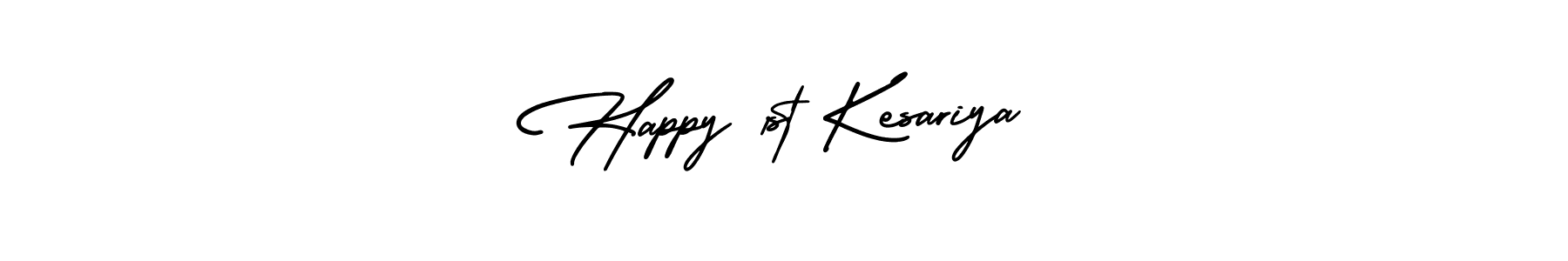 How to make Happy 1st Kesariya signature? AmerikaSignatureDemo-Regular is a professional autograph style. Create handwritten signature for Happy 1st Kesariya name. Happy 1st Kesariya signature style 3 images and pictures png