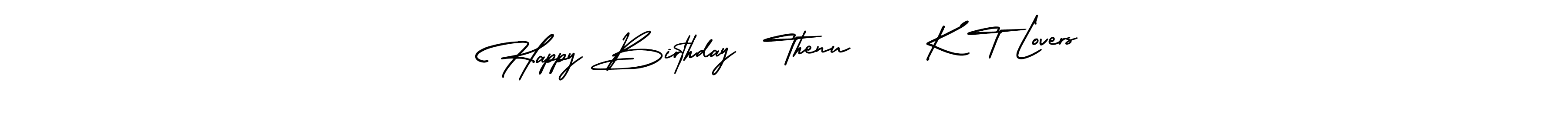 It looks lik you need a new signature style for name Happy Birthday  Thenu     K T Lovers. Design unique handwritten (AmerikaSignatureDemo-Regular) signature with our free signature maker in just a few clicks. Happy Birthday  Thenu     K T Lovers signature style 3 images and pictures png