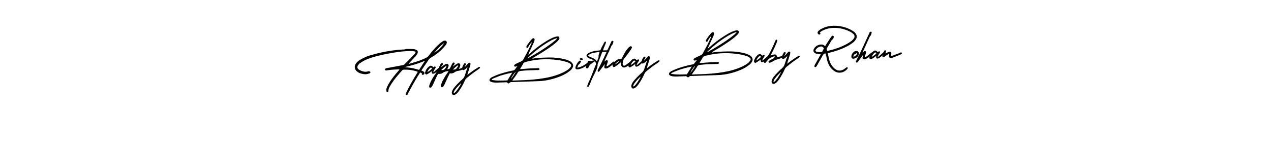 Make a beautiful signature design for name Happy Birthday Baby Rohan. With this signature (AmerikaSignatureDemo-Regular) style, you can create a handwritten signature for free. Happy Birthday Baby Rohan signature style 3 images and pictures png