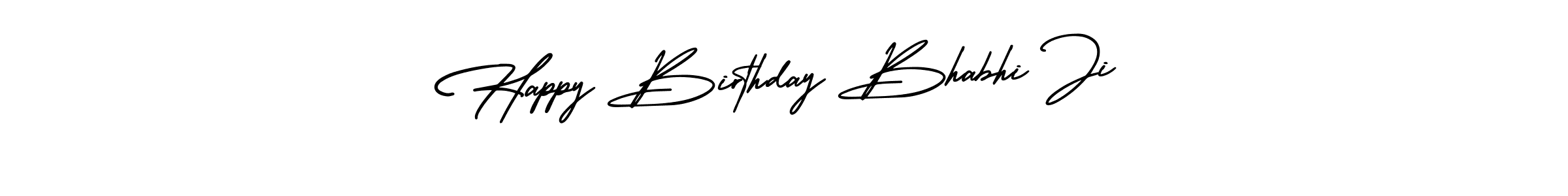 Design your own signature with our free online signature maker. With this signature software, you can create a handwritten (AmerikaSignatureDemo-Regular) signature for name Happy Birthday Bhabhi Ji. Happy Birthday Bhabhi Ji signature style 3 images and pictures png