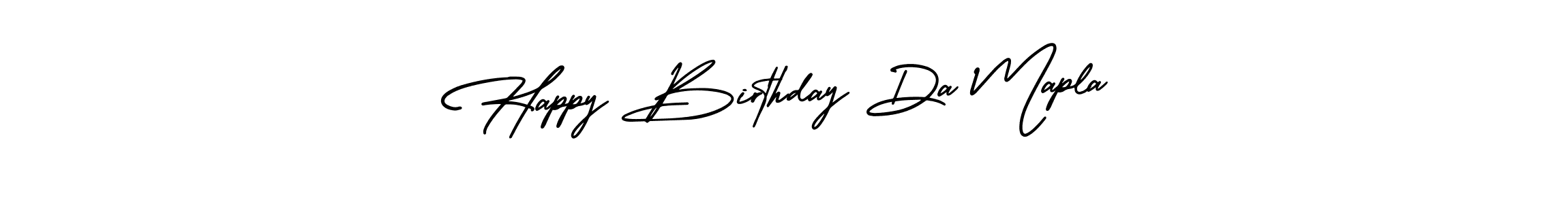 It looks lik you need a new signature style for name Happy Birthday Da Mapla. Design unique handwritten (AmerikaSignatureDemo-Regular) signature with our free signature maker in just a few clicks. Happy Birthday Da Mapla signature style 3 images and pictures png