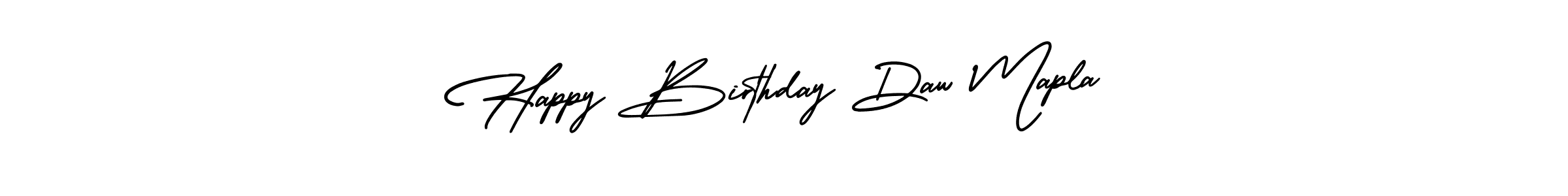 See photos of Happy Birthday Daw Mapla official signature by Spectra . Check more albums & portfolios. Read reviews & check more about AmerikaSignatureDemo-Regular font. Happy Birthday Daw Mapla signature style 3 images and pictures png