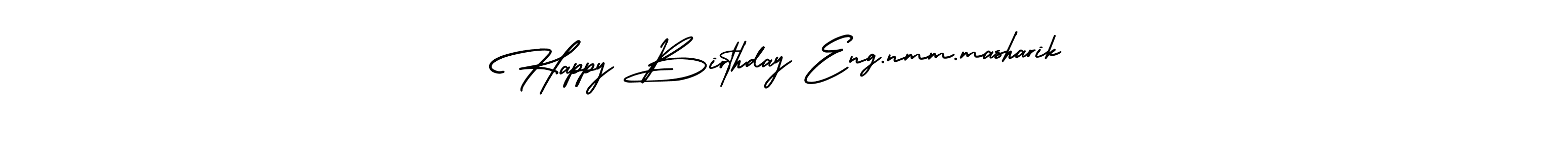 How to Draw Happy Birthday Eng.nmm.masharik signature style? AmerikaSignatureDemo-Regular is a latest design signature styles for name Happy Birthday Eng.nmm.masharik. Happy Birthday Eng.nmm.masharik signature style 3 images and pictures png