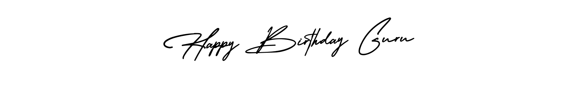Make a beautiful signature design for name Happy Birthday Guru. Use this online signature maker to create a handwritten signature for free. Happy Birthday Guru signature style 3 images and pictures png