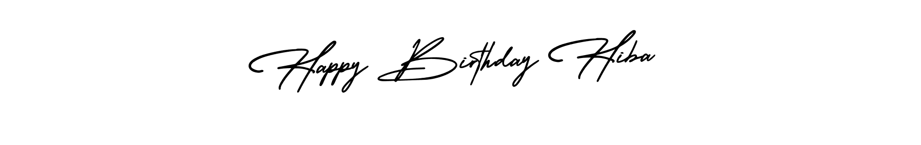 Make a short Happy Birthday Hiba signature style. Manage your documents anywhere anytime using AmerikaSignatureDemo-Regular. Create and add eSignatures, submit forms, share and send files easily. Happy Birthday Hiba signature style 3 images and pictures png