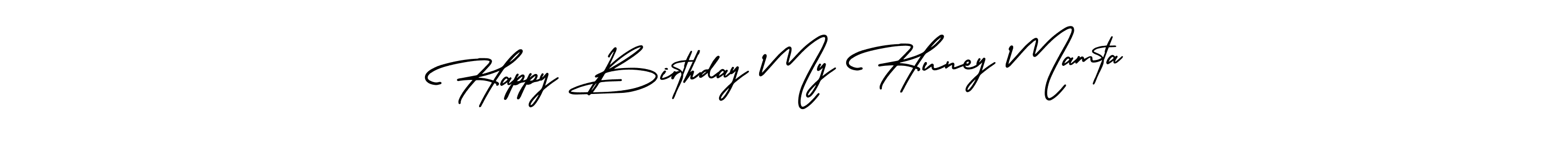 Create a beautiful signature design for name Happy Birthday My Huney Mamta. With this signature (AmerikaSignatureDemo-Regular) fonts, you can make a handwritten signature for free. Happy Birthday My Huney Mamta signature style 3 images and pictures png