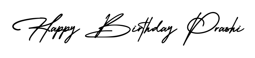Create your official email sign-off with Happy Birthday Prashi name in AmerikaSignatureDemo-Regular style. Crisp, clean, and perfectly legible across all screens. Happy Birthday Prashi signature style 3 images and pictures png