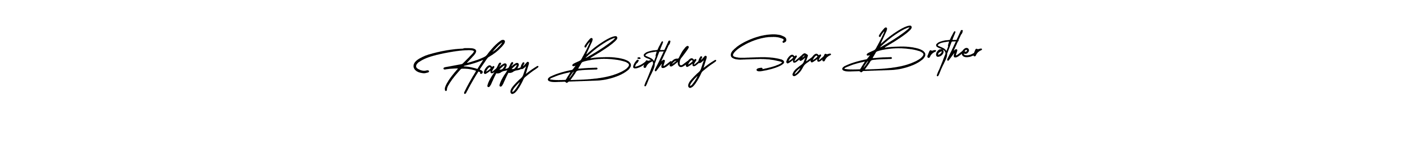 Also You can easily find your signature by using the search form. We will create Happy Birthday Sagar Brother name handwritten signature images for you free of cost using AmerikaSignatureDemo-Regular sign style. Happy Birthday Sagar Brother signature style 3 images and pictures png