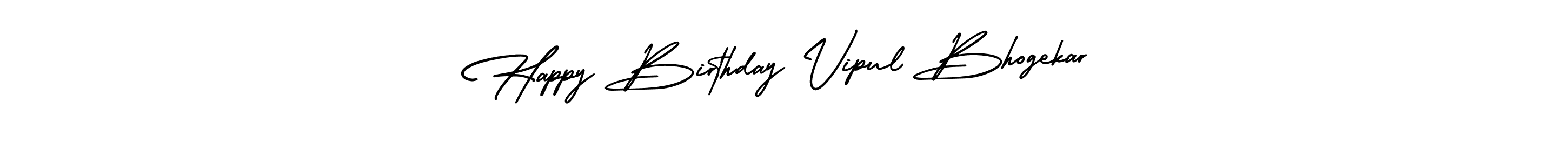 Happy Birthday Vipul Bhogekar stylish signature style. Best Handwritten Sign (AmerikaSignatureDemo-Regular) for my name. Handwritten Signature Collection Ideas for my name Happy Birthday Vipul Bhogekar. Happy Birthday Vipul Bhogekar signature style 3 images and pictures png