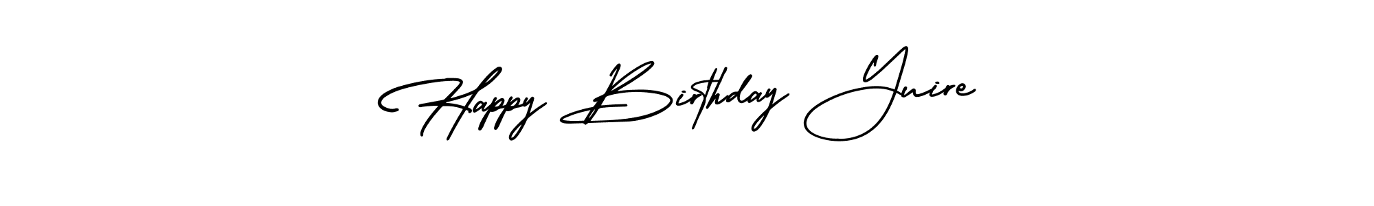 Best and Professional Signature Style for Happy Birthday Yuire. AmerikaSignatureDemo-Regular Best Signature Style Collection. Happy Birthday Yuire signature style 3 images and pictures png