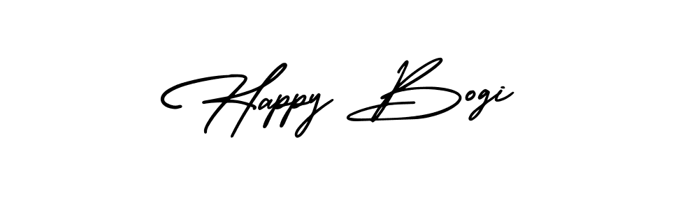 How to make Happy Bogi signature? AmerikaSignatureDemo-Regular is a professional autograph style. Create handwritten signature for Happy Bogi name. Happy Bogi signature style 3 images and pictures png