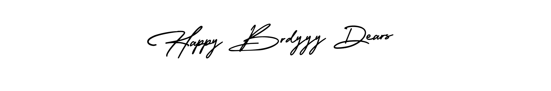 You can use this online signature creator to create a handwritten signature for the name Happy Brdyyy Dears. This is the best online autograph maker. Happy Brdyyy Dears signature style 3 images and pictures png