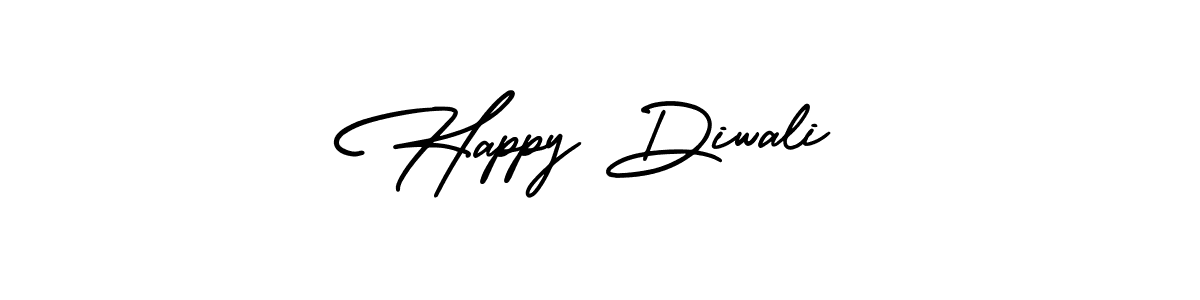 How to make Happy Diwali name signature. Use AmerikaSignatureDemo-Regular style for creating short signs online. This is the latest handwritten sign. Happy Diwali signature style 3 images and pictures png