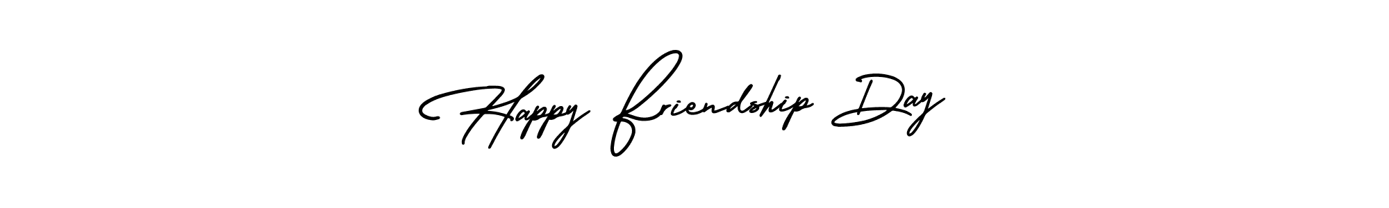 if you are searching for the best signature style for your name Happy Friendship Day. so please give up your signature search. here we have designed multiple signature styles  using AmerikaSignatureDemo-Regular. Happy Friendship Day signature style 3 images and pictures png