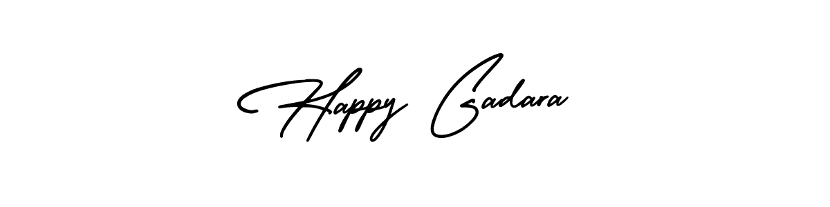 Also we have Happy Gadara name is the best signature style. Create professional handwritten signature collection using AmerikaSignatureDemo-Regular autograph style. Happy Gadara signature style 3 images and pictures png