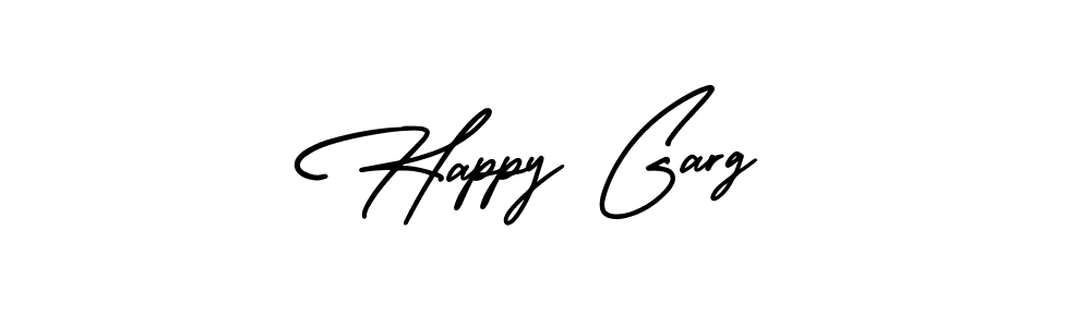 Also we have Happy Garg name is the best signature style. Create professional handwritten signature collection using AmerikaSignatureDemo-Regular autograph style. Happy Garg signature style 3 images and pictures png