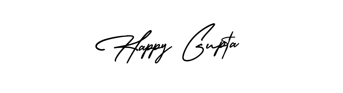 How to Draw Happy Gupta signature style? AmerikaSignatureDemo-Regular is a latest design signature styles for name Happy Gupta. Happy Gupta signature style 3 images and pictures png