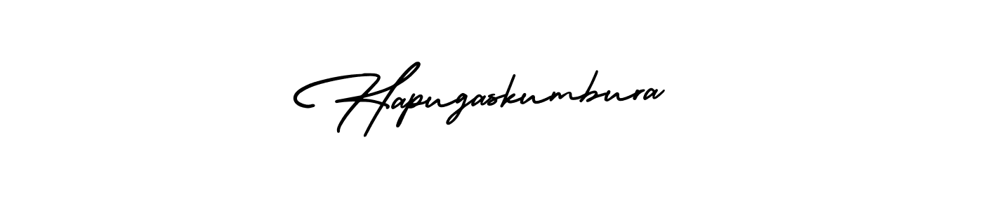 Make a beautiful signature design for name Hapugaskumbura. With this signature (AmerikaSignatureDemo-Regular) style, you can create a handwritten signature for free. Hapugaskumbura signature style 3 images and pictures png