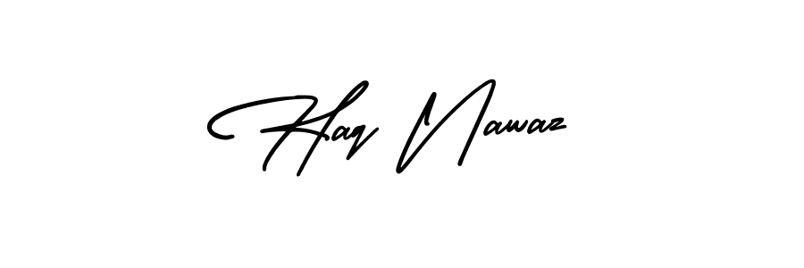 How to make Haq Nawaz signature? AmerikaSignatureDemo-Regular is a professional autograph style. Create handwritten signature for Haq Nawaz name. Haq Nawaz signature style 3 images and pictures png