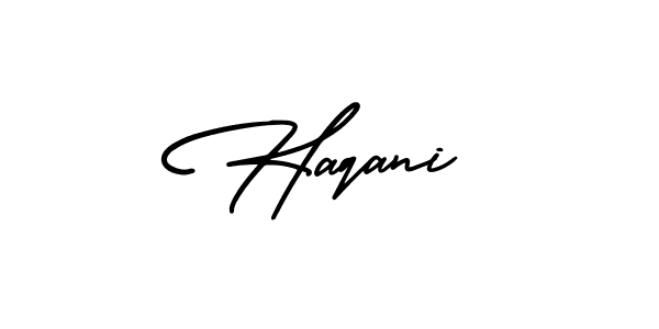 How to make Haqani signature? AmerikaSignatureDemo-Regular is a professional autograph style. Create handwritten signature for Haqani name. Haqani signature style 3 images and pictures png