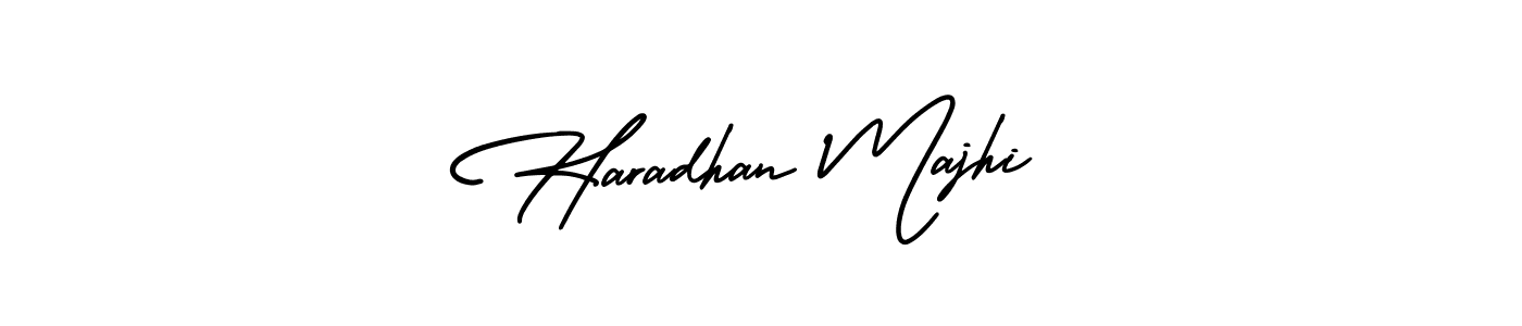 Haradhan Majhi stylish signature style. Best Handwritten Sign (AmerikaSignatureDemo-Regular) for my name. Handwritten Signature Collection Ideas for my name Haradhan Majhi. Haradhan Majhi signature style 3 images and pictures png