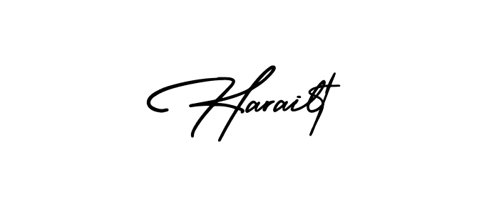 Design your own signature with our free online signature maker. With this signature software, you can create a handwritten (AmerikaSignatureDemo-Regular) signature for name Harailt. Harailt signature style 3 images and pictures png