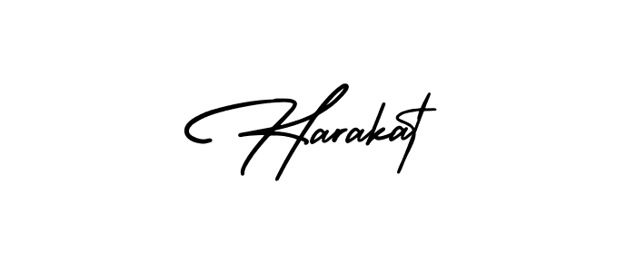 Make a beautiful signature design for name Harakat. With this signature (AmerikaSignatureDemo-Regular) style, you can create a handwritten signature for free. Harakat signature style 3 images and pictures png