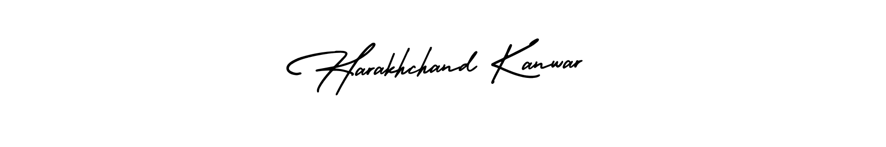 Design your own signature with our free online signature maker. With this signature software, you can create a handwritten (AmerikaSignatureDemo-Regular) signature for name Harakhchand Kanwar. Harakhchand Kanwar signature style 3 images and pictures png