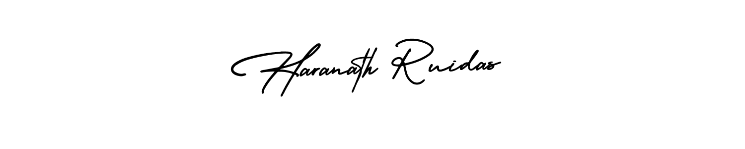 Make a short Haranath Ruidas signature style. Manage your documents anywhere anytime using AmerikaSignatureDemo-Regular. Create and add eSignatures, submit forms, share and send files easily. Haranath Ruidas signature style 3 images and pictures png