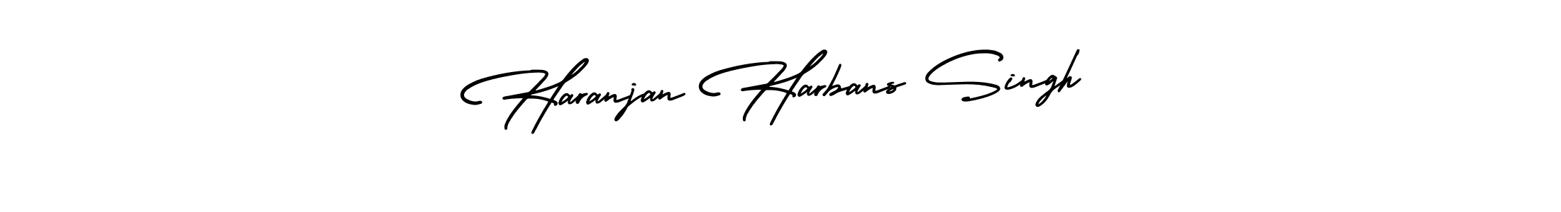 Haranjan Harbans Singh stylish signature style. Best Handwritten Sign (AmerikaSignatureDemo-Regular) for my name. Handwritten Signature Collection Ideas for my name Haranjan Harbans Singh. Haranjan Harbans Singh signature style 3 images and pictures png