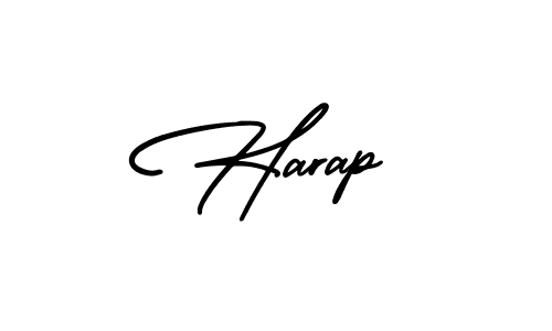 Create a beautiful signature design for name Harap. With this signature (AmerikaSignatureDemo-Regular) fonts, you can make a handwritten signature for free. Harap signature style 3 images and pictures png