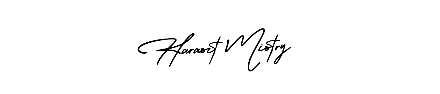 It looks lik you need a new signature style for name Harasit Mistry. Design unique handwritten (AmerikaSignatureDemo-Regular) signature with our free signature maker in just a few clicks. Harasit Mistry signature style 3 images and pictures png