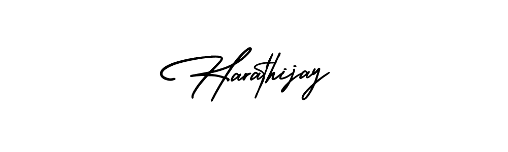 Also we have Harathijay name is the best signature style. Create professional handwritten signature collection using AmerikaSignatureDemo-Regular autograph style. Harathijay signature style 3 images and pictures png