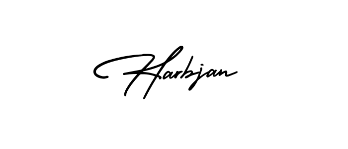 Make a beautiful signature design for name Harbjan. Use this online signature maker to create a handwritten signature for free. Harbjan signature style 3 images and pictures png