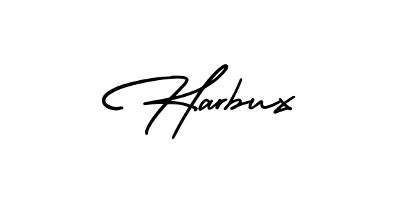 It looks lik you need a new signature style for name Harbux. Design unique handwritten (AmerikaSignatureDemo-Regular) signature with our free signature maker in just a few clicks. Harbux signature style 3 images and pictures png