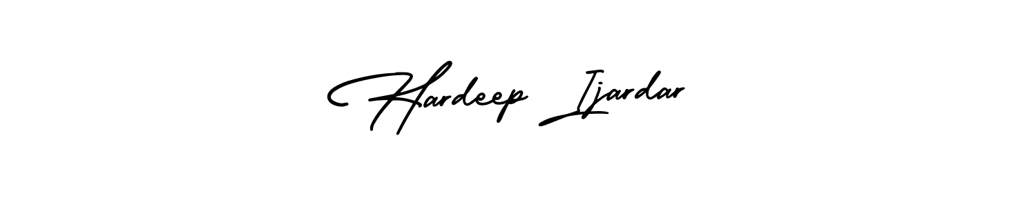 Hardeep Ijardar stylish signature style. Best Handwritten Sign (AmerikaSignatureDemo-Regular) for my name. Handwritten Signature Collection Ideas for my name Hardeep Ijardar. Hardeep Ijardar signature style 3 images and pictures png