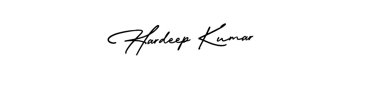 You should practise on your own different ways (AmerikaSignatureDemo-Regular) to write your name (Hardeep Kumar) in signature. don't let someone else do it for you. Hardeep Kumar signature style 3 images and pictures png